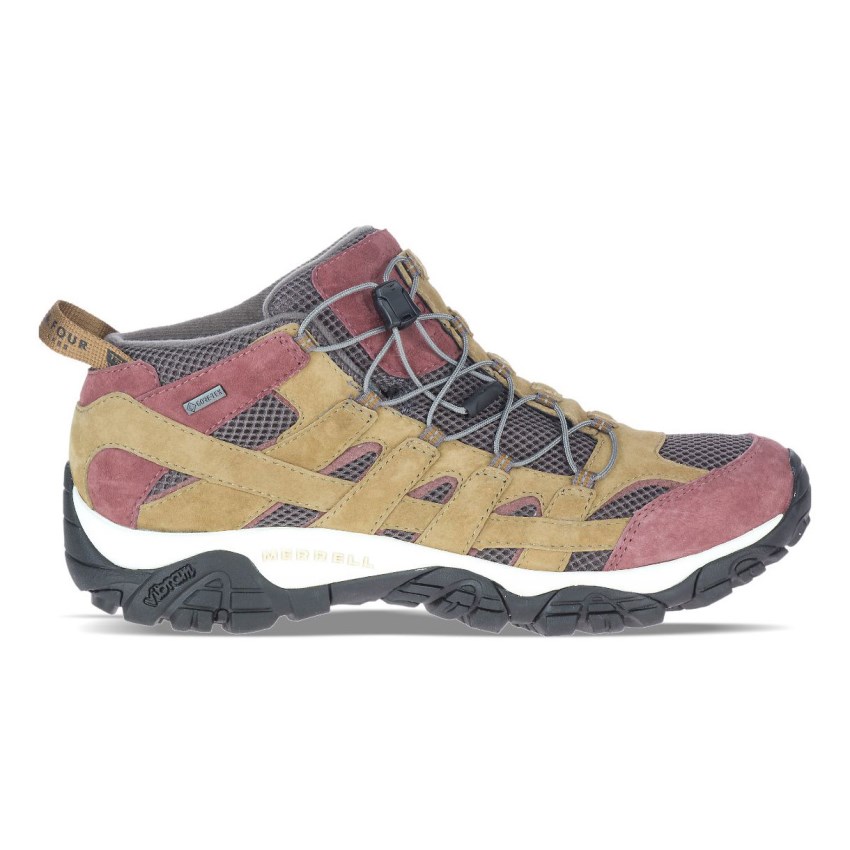 Chaussures Randonnée Merrell A.Four Moab GORE-TEX Jaune/Corail Homme | A.H.TRDP